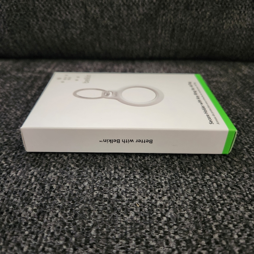 Belkin Single Secure Holder with Key Ring for AirTag White Open Face Case NEW - Picture 7 of 8
